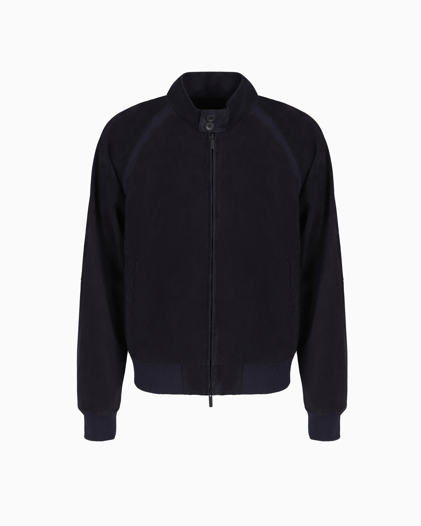 Lambskin suede zipped blouson Slide 0