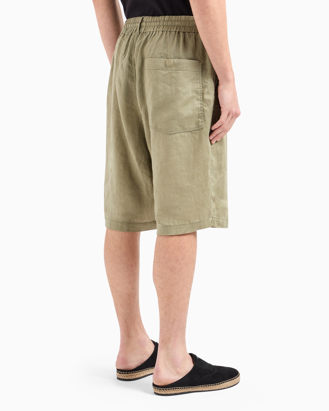 Linen canvas Bermuda shorts Slide 3