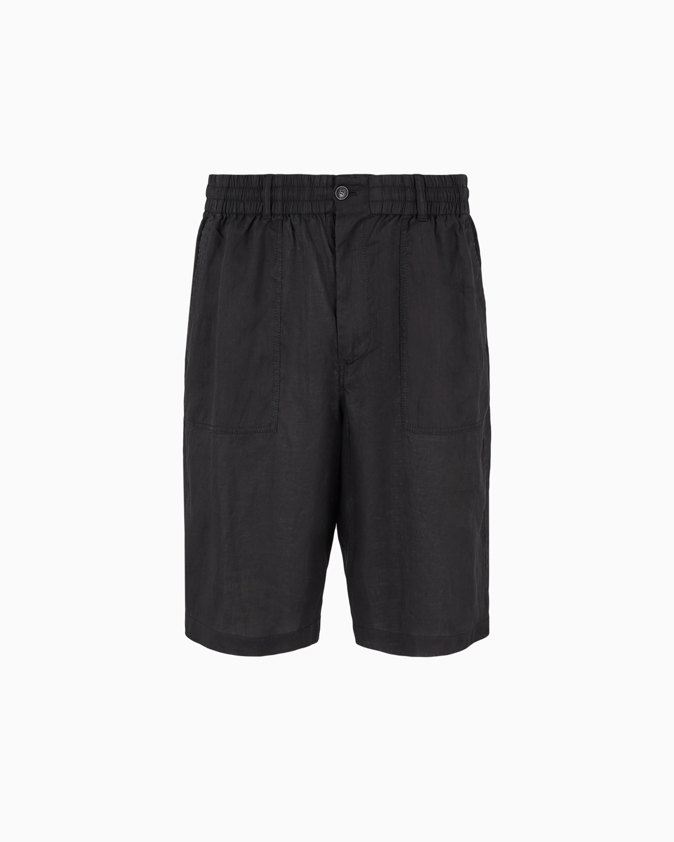 Linen canvas Bermuda shorts Slide 0