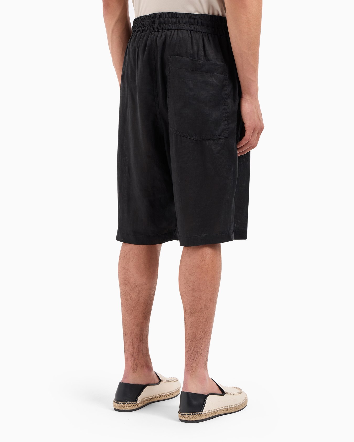 Linen canvas Bermuda shorts Slide 3