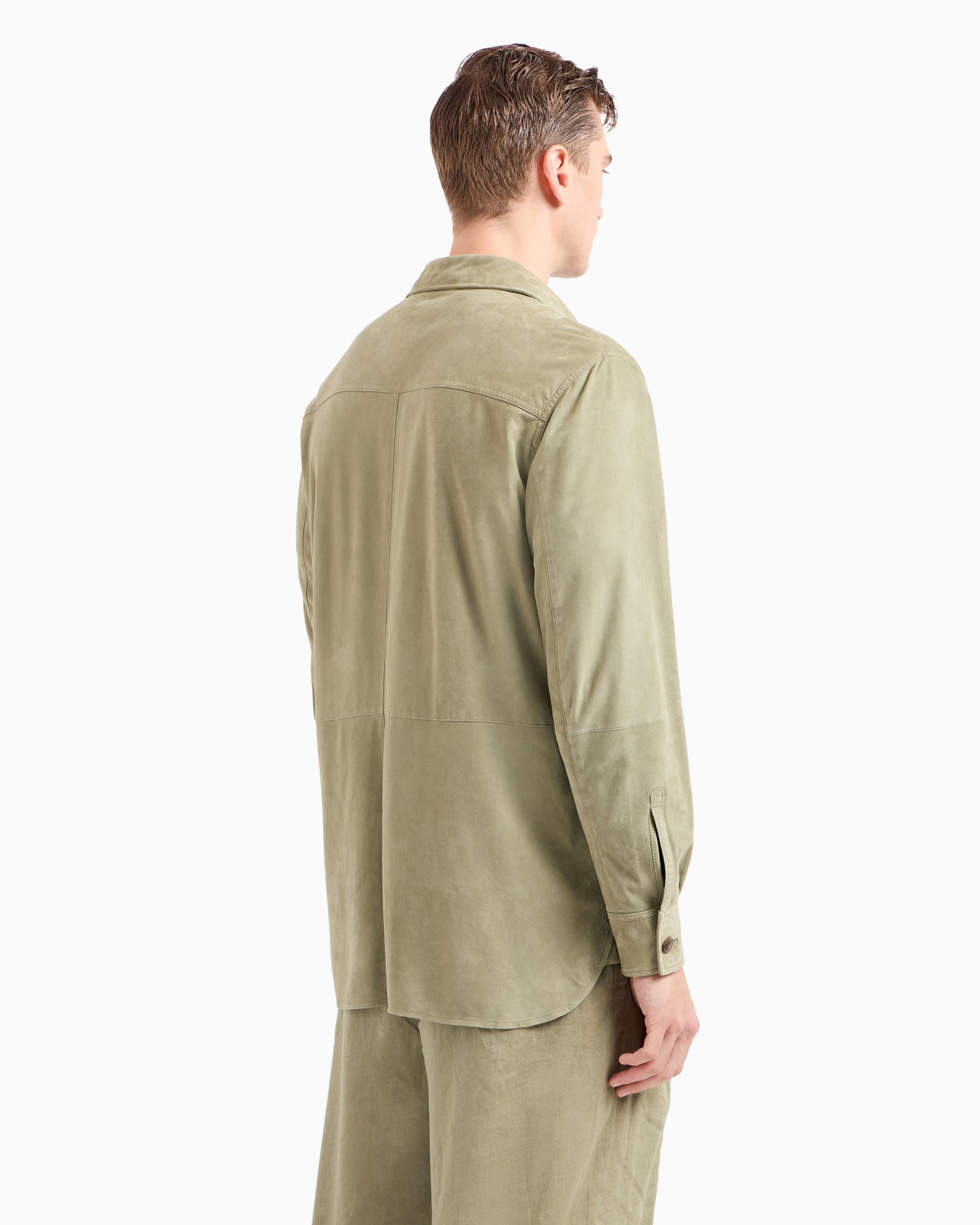 Suede-lambskin, single-breasted jacket Slide 3