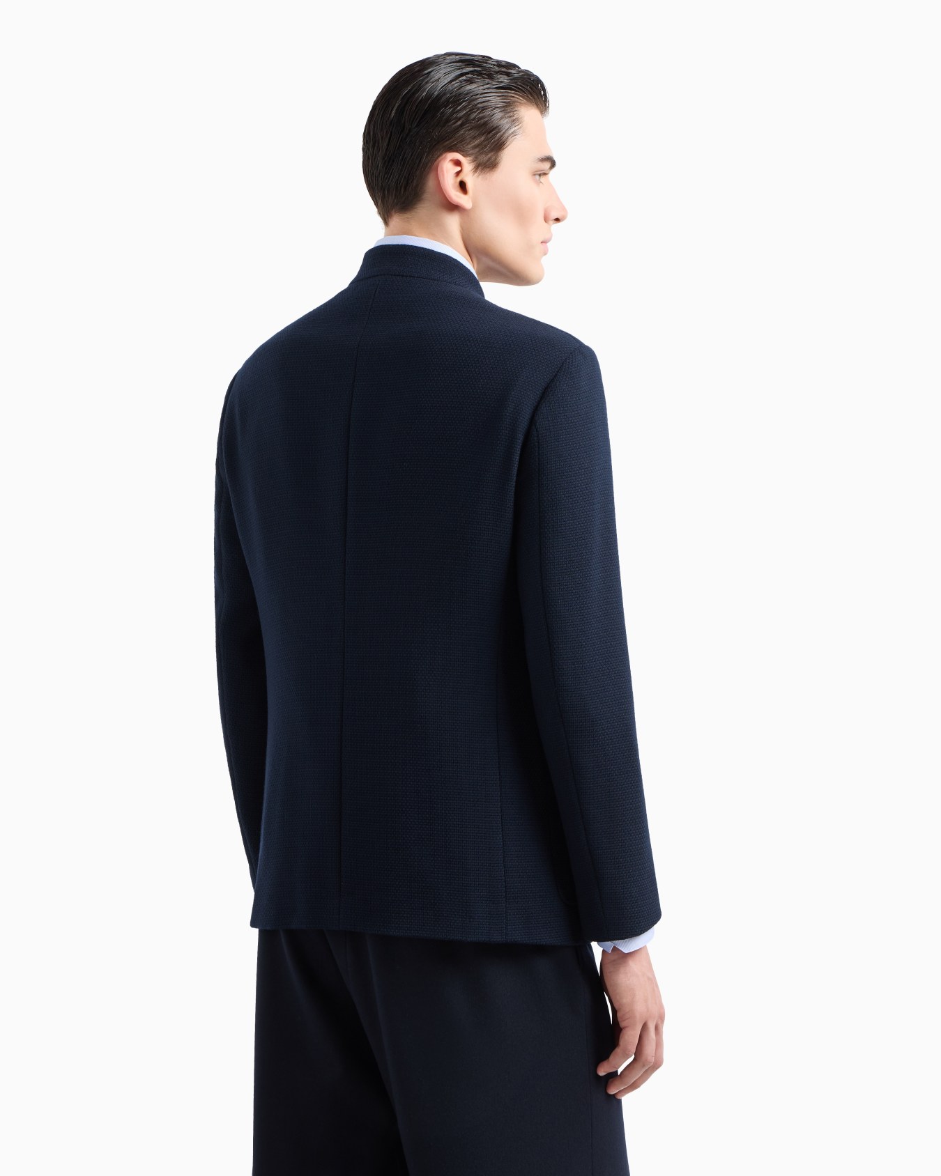 Veste à simple boutonnage en laine vierge Diapositive 2