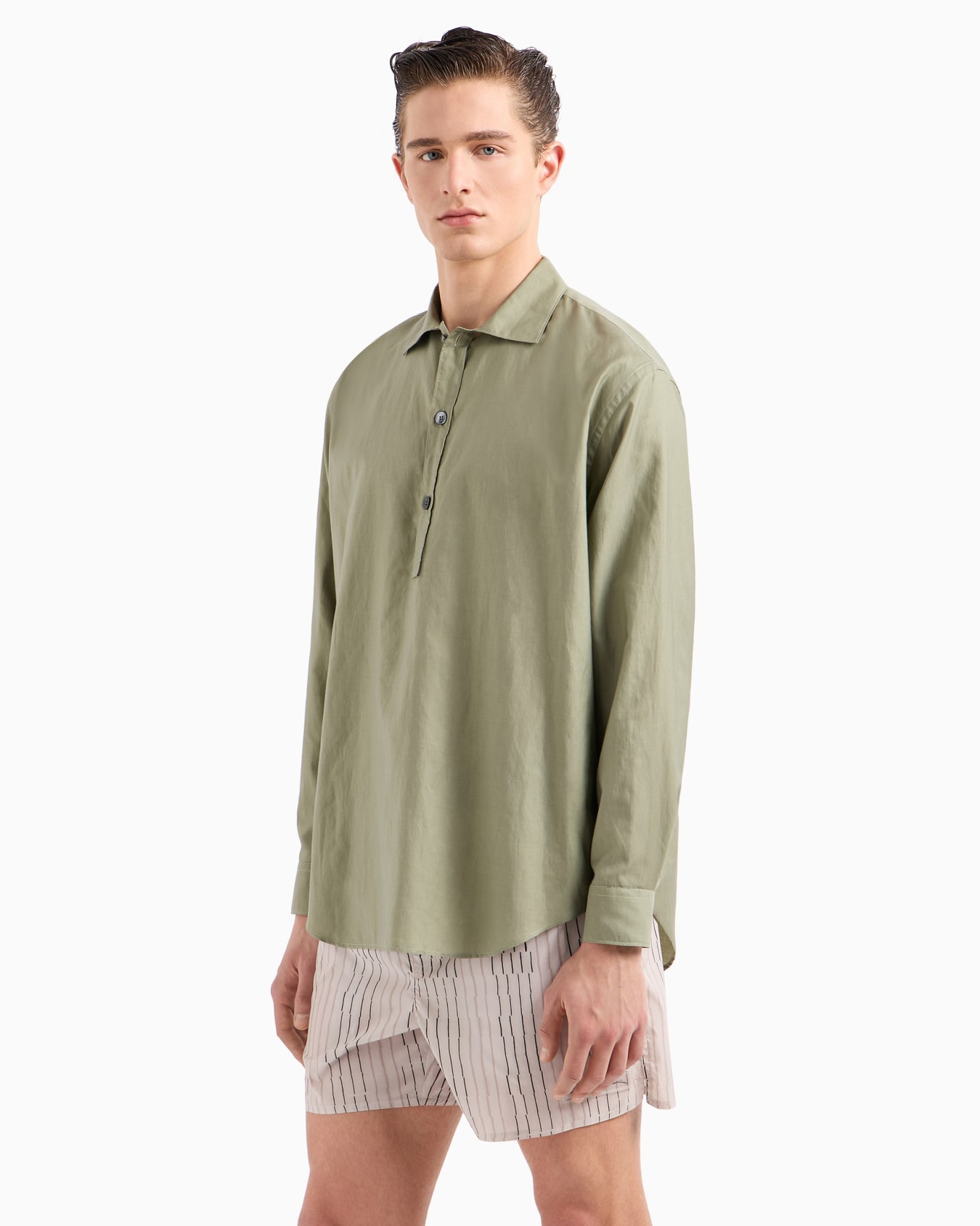 ASV cotton and silk polo shirt Slide 1