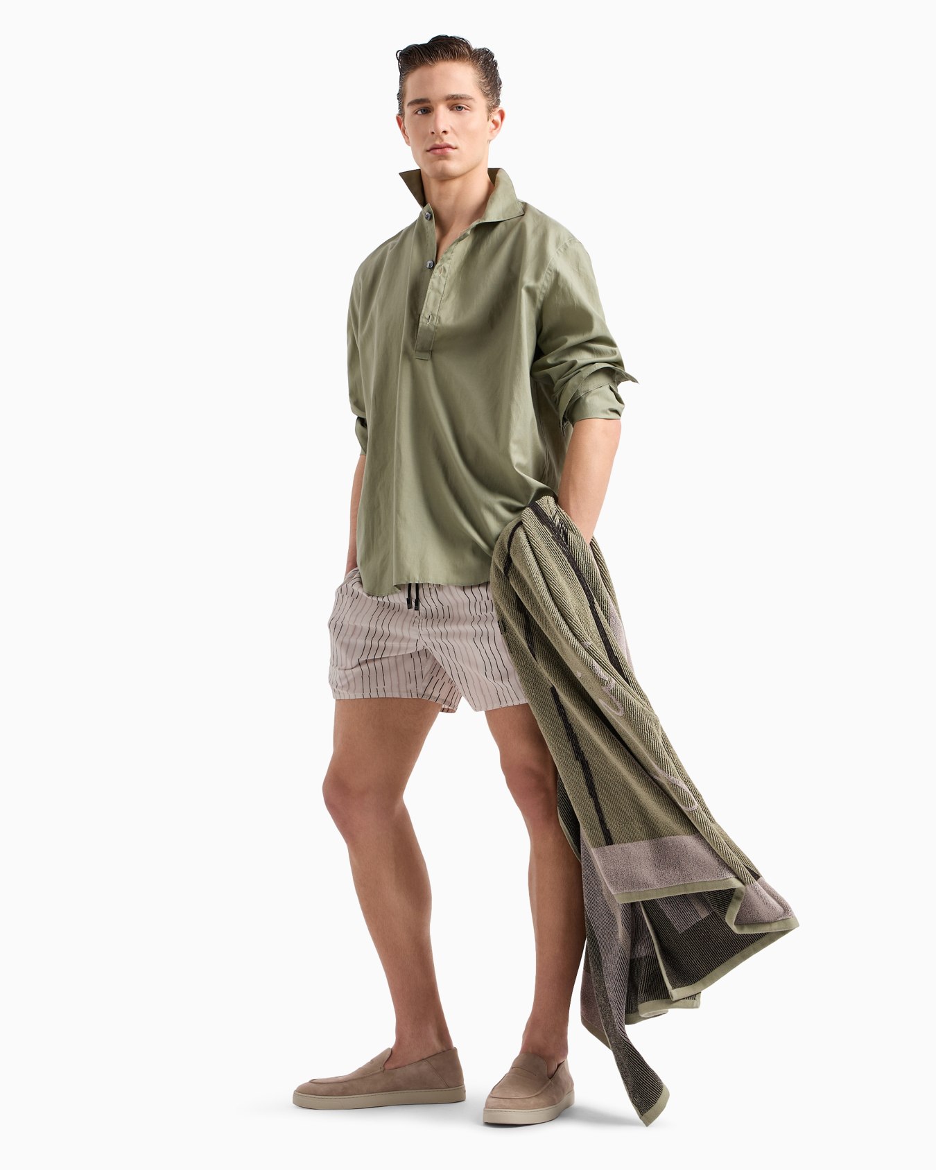 ASV cotton and silk polo shirt Slide 3