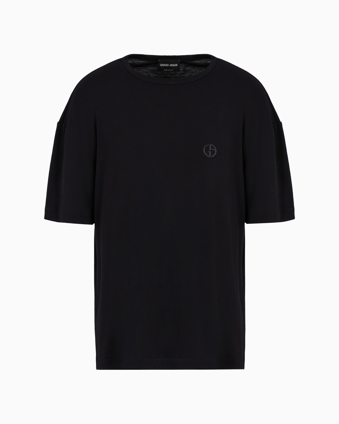 Short-sleeved T-shirt in pure virgin wool Slide 0
