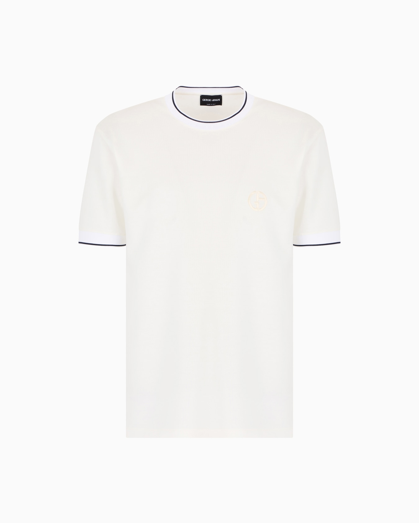Silk and cotton jersey crew-neck T-shirt Slide 0