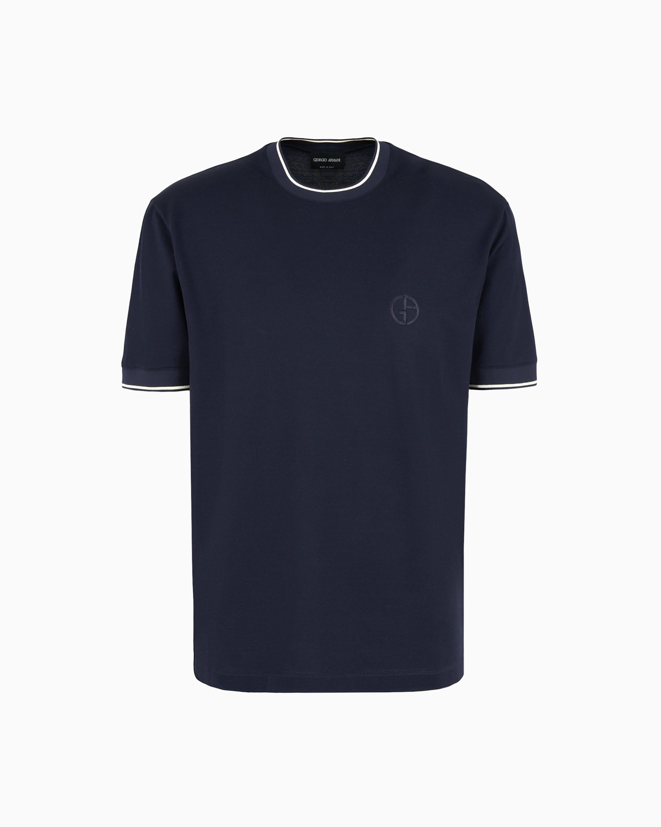 Silk and cotton jersey crew-neck T-shirt Slide 0