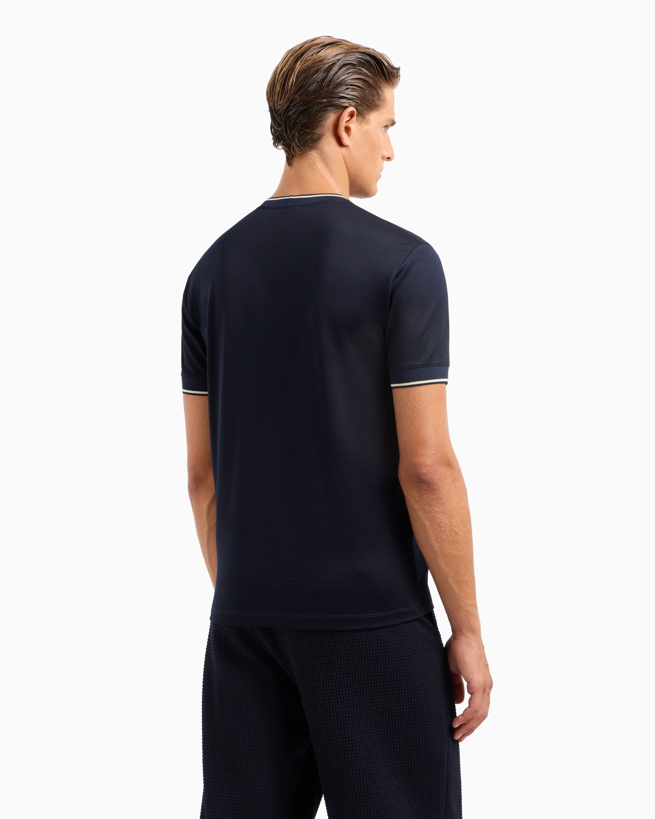 Silk and cotton jersey crew-neck T-shirt Slide 2