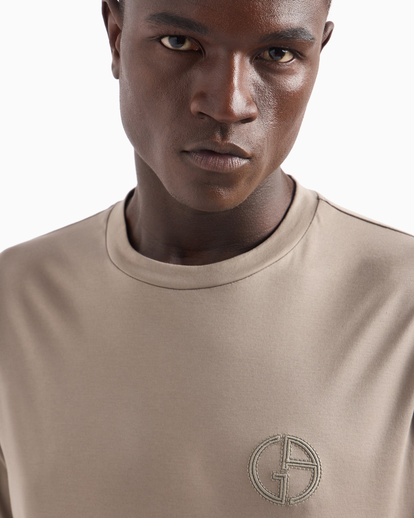 Cotton interlock crew-neck T-shirt Slide 4