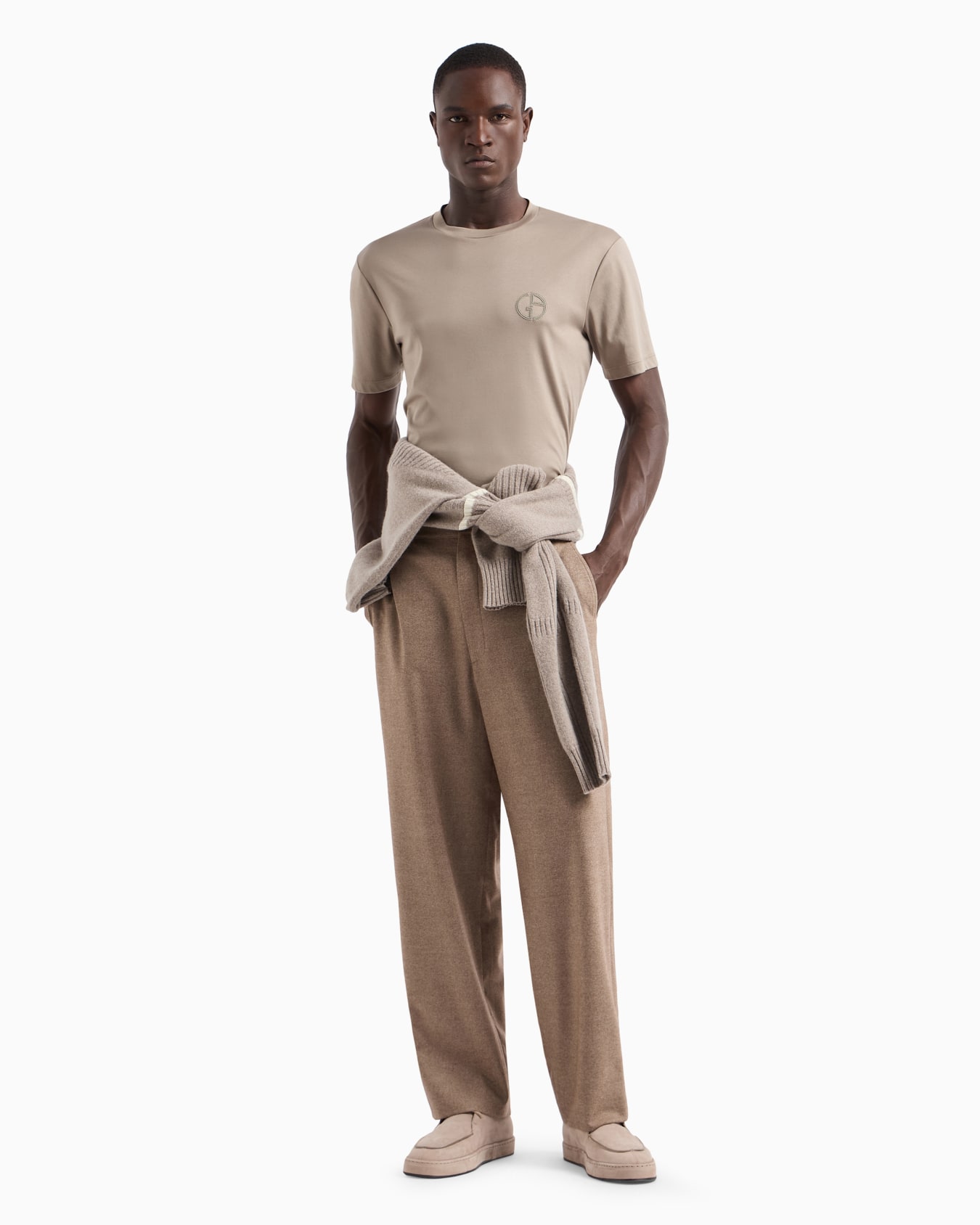 Cotton interlock crew-neck T-shirt Slide 3