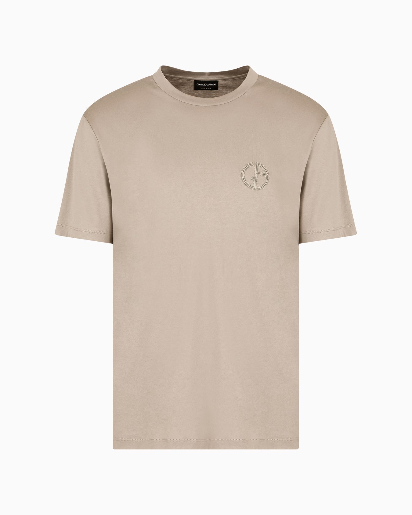 Cotton interlock crew-neck T-shirt Slide 0