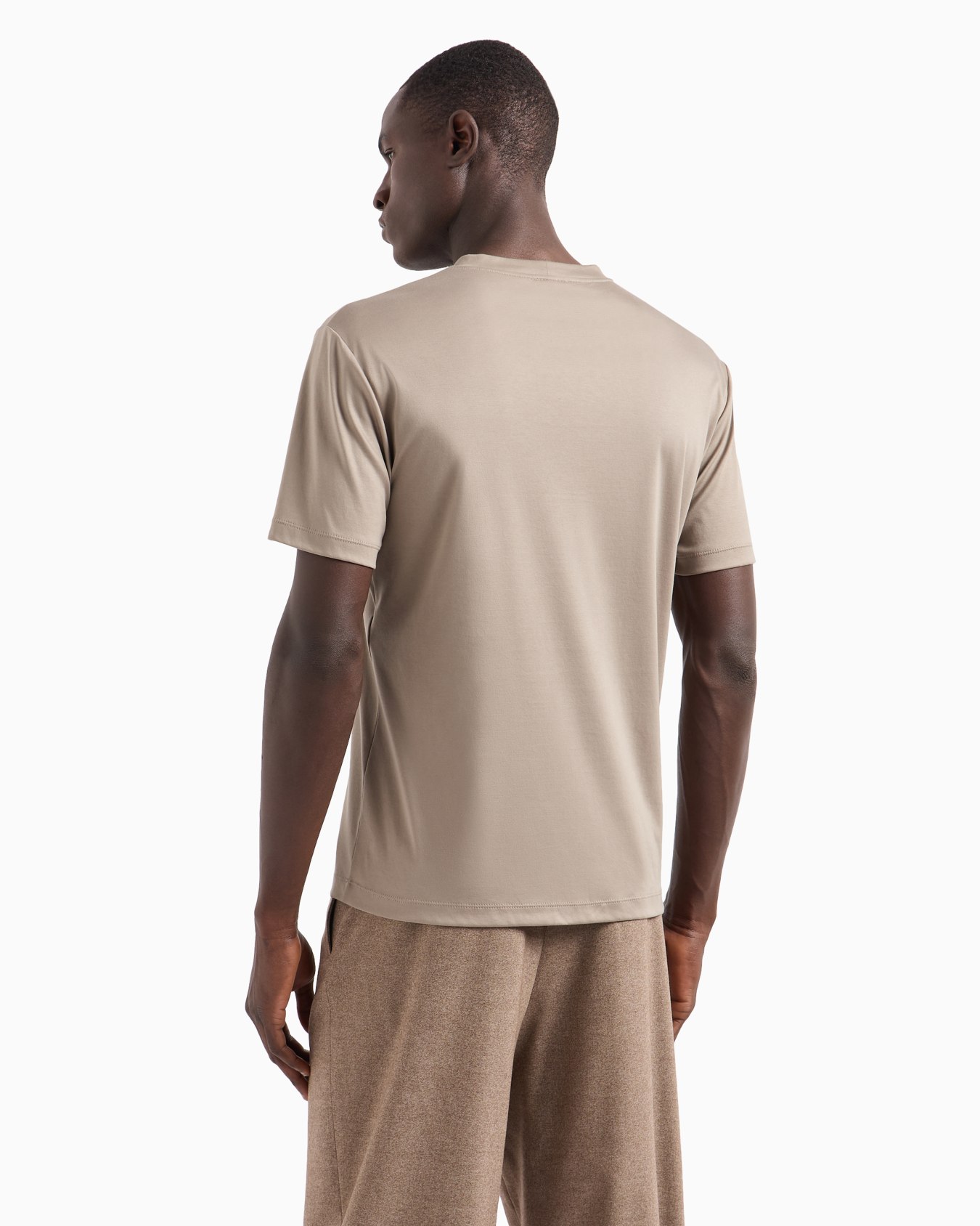 Cotton interlock crew-neck T-shirt Slide 2