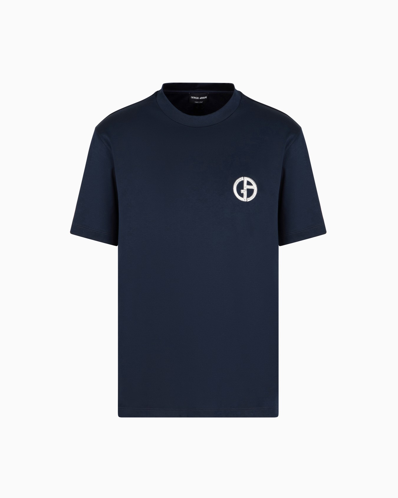 Cotton interlock crew-neck T-shirt Slide 0