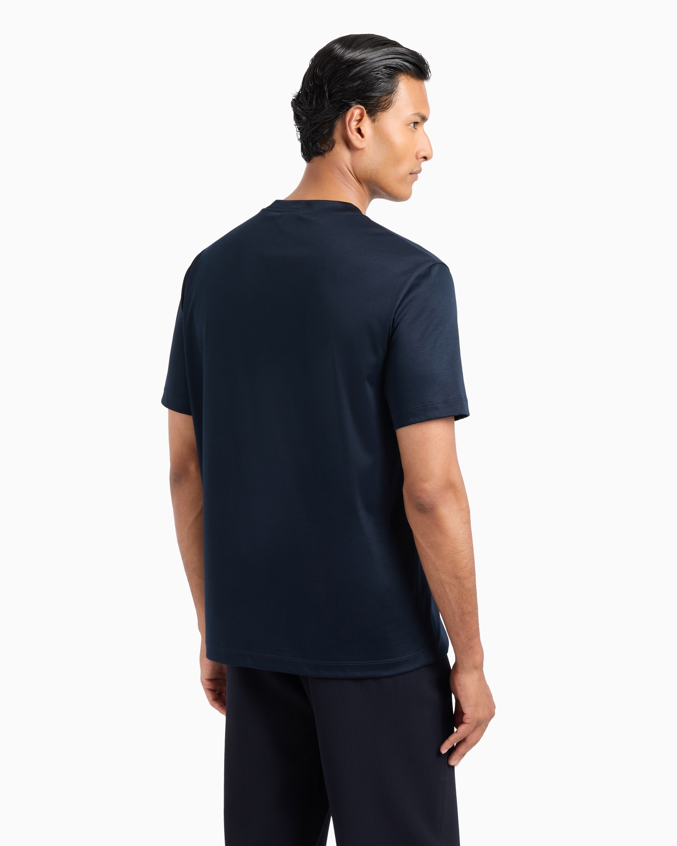Cotton interlock crew-neck T-shirt Slide 2
