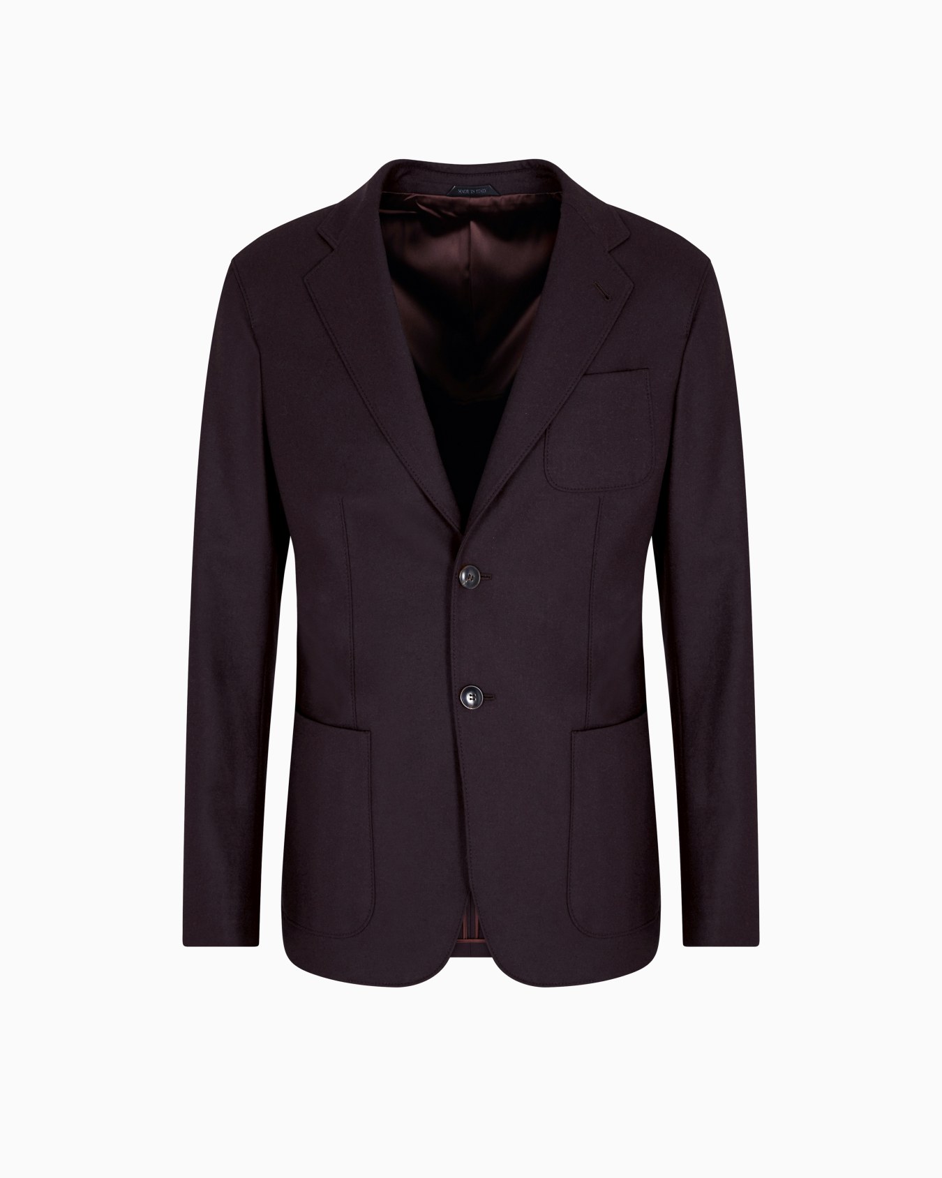 Upton Line single-breasted jacket in stretch cashmere drap Slide 0