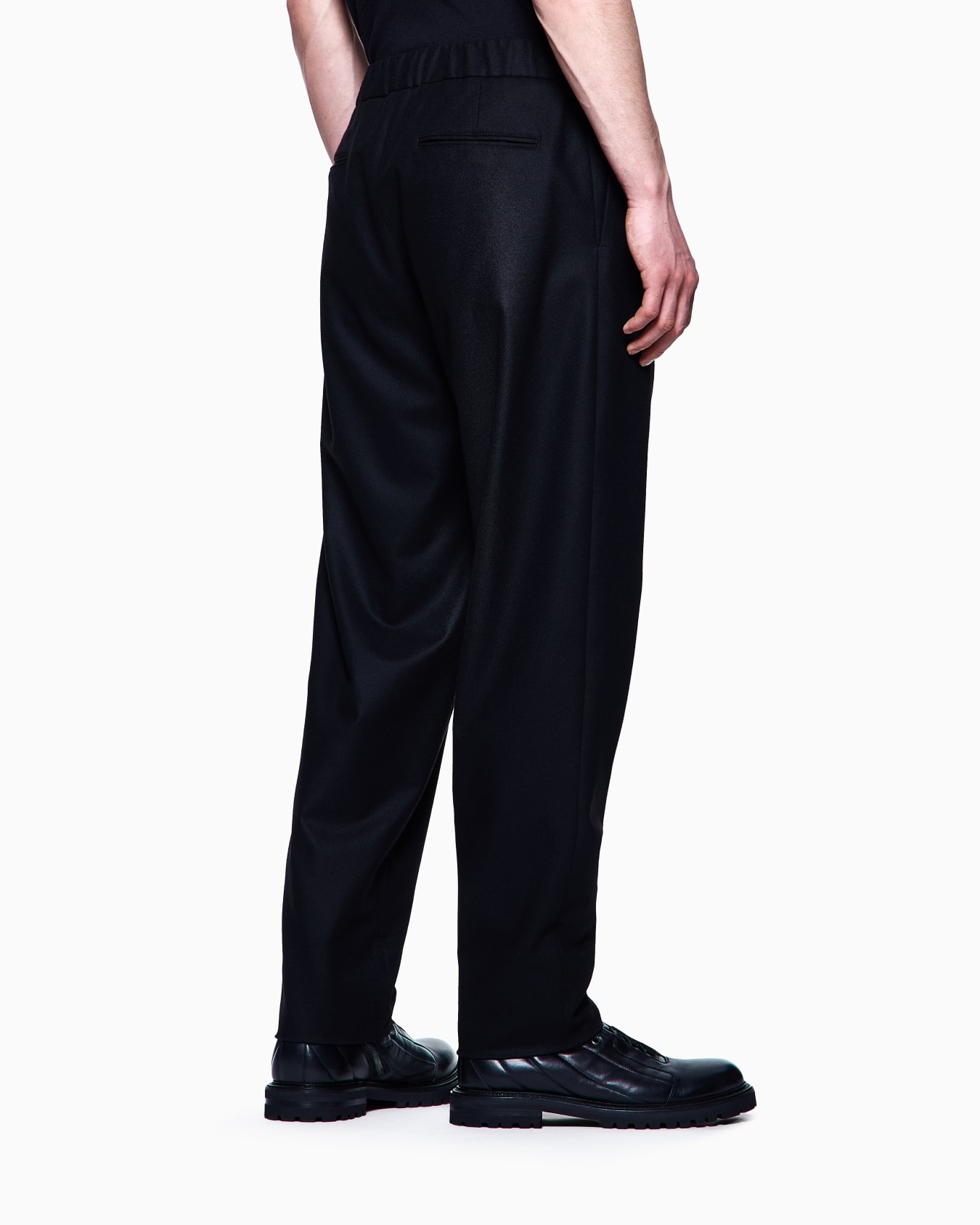 Pantalones con una pinza en paño de cachemir Diapositiva 2