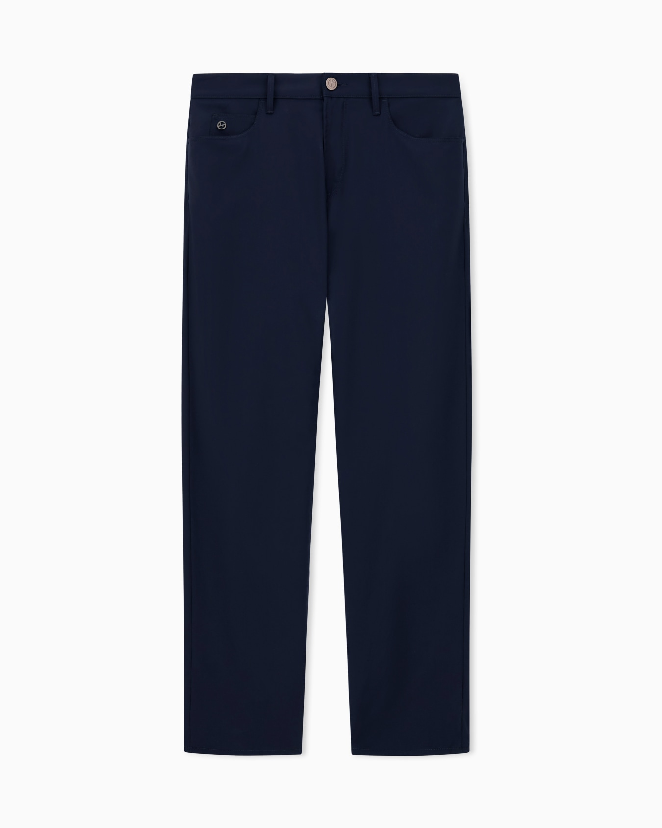 Pantalon 5 poches coupe classique en laine vierge Diapositive 0