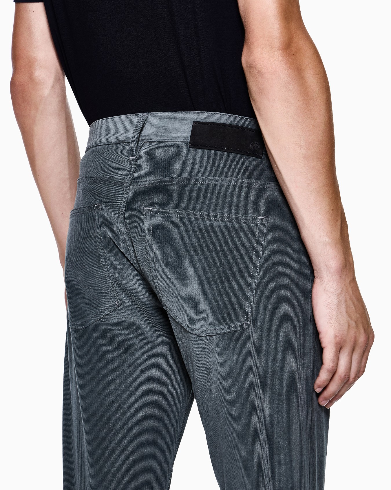 Regular-fit, five-pocket trousers in cotton and cashmere Slide 3