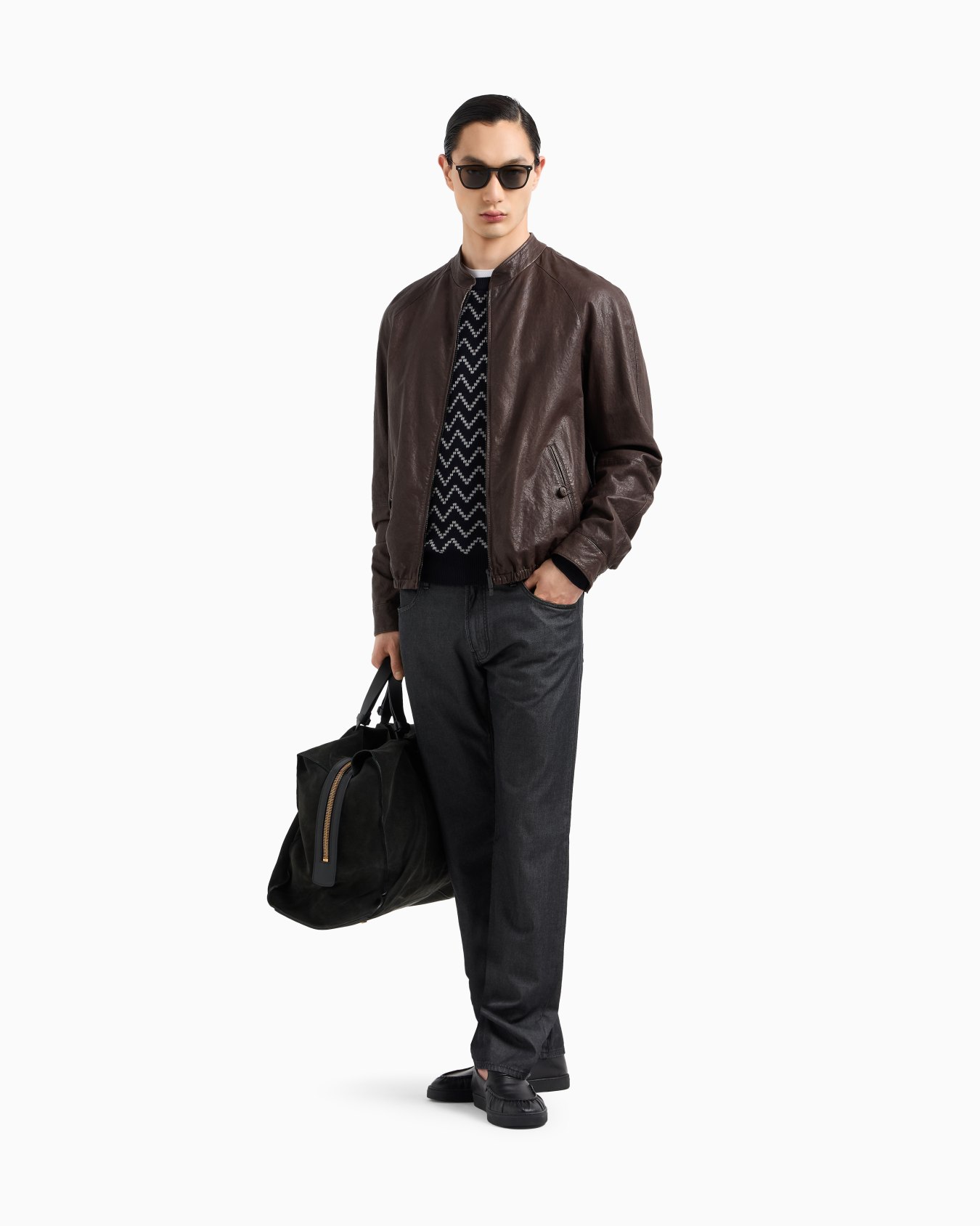 Five-Pocket-Hose in Regular Fit aus Baumwolle und Seide mit Stretchanteil Folie 1