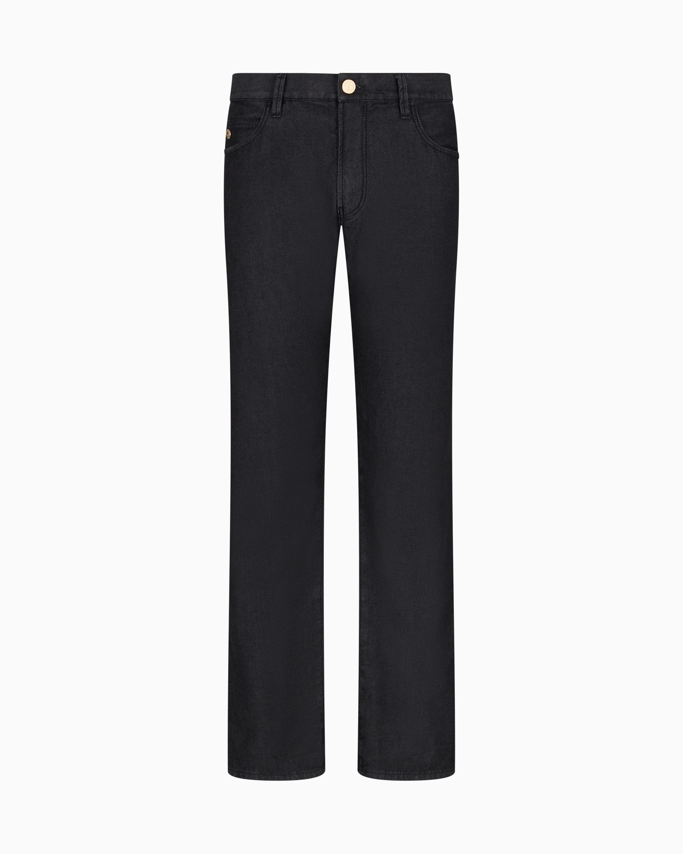 Five-Pocket-Hose in Regular Fit aus Baumwolle und Seide mit Stretchanteil Folie 0
