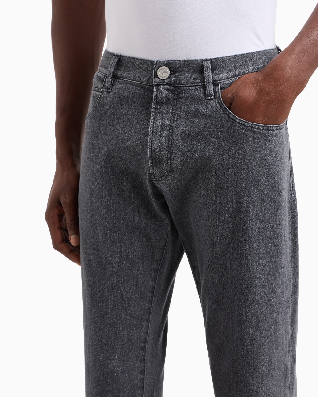Five-Pocket-Hose in Regular Fit aus elastischem Baumwolldenim Folie 4