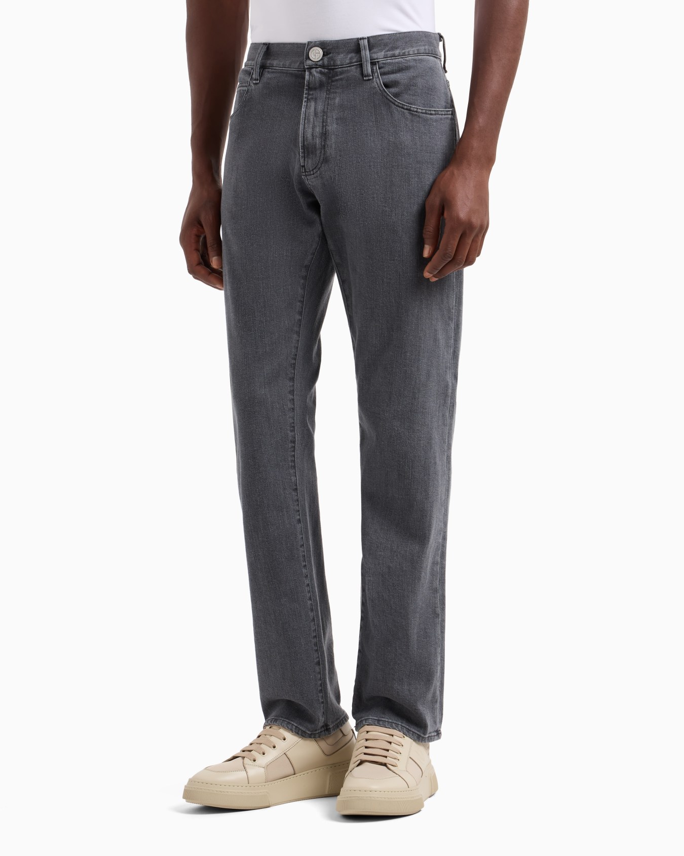 Five-Pocket-Hose in Regular Fit aus elastischem Baumwolldenim Folie 3
