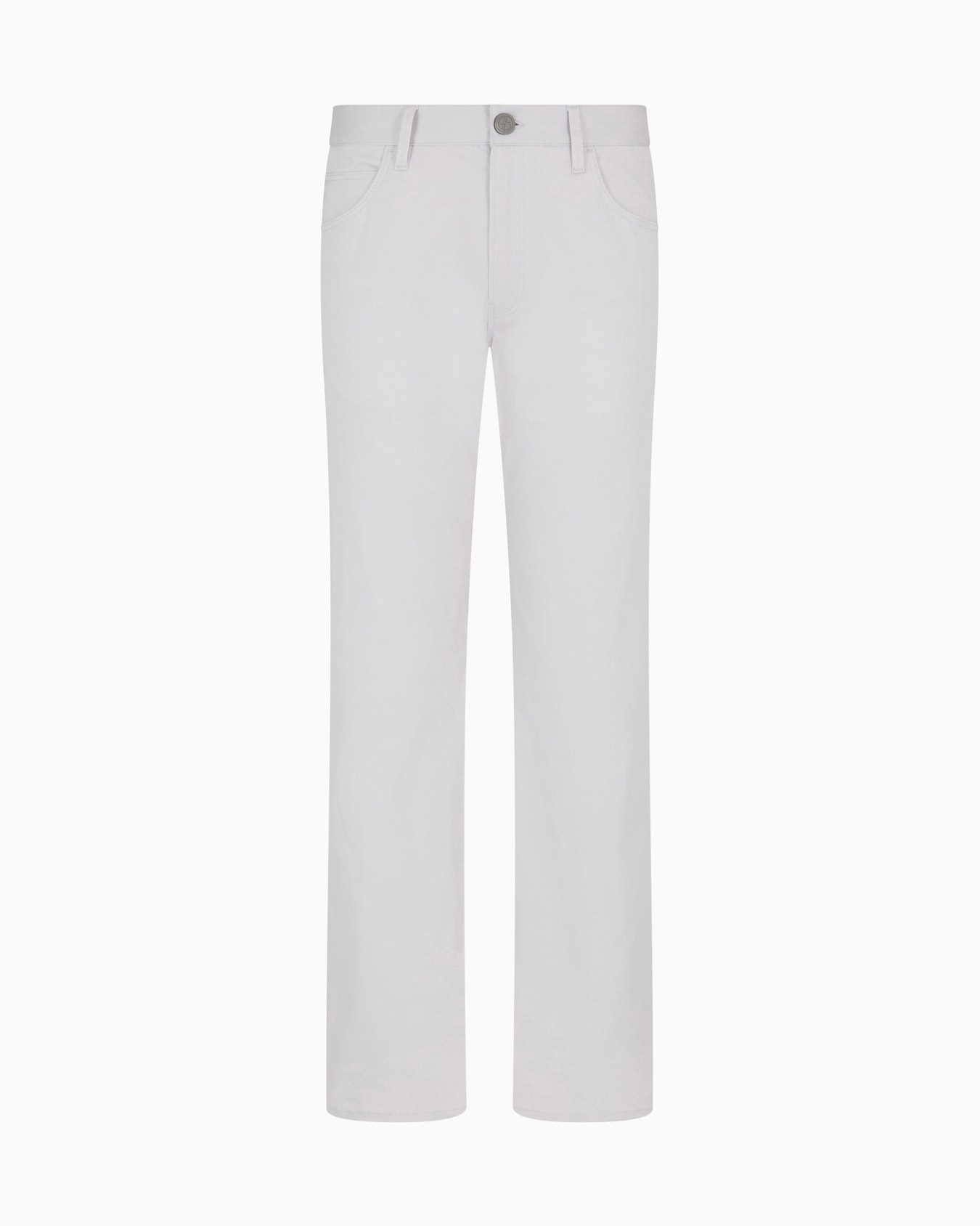 Pantalon 5 poches coupe classique en coton stretch Diapositive 0