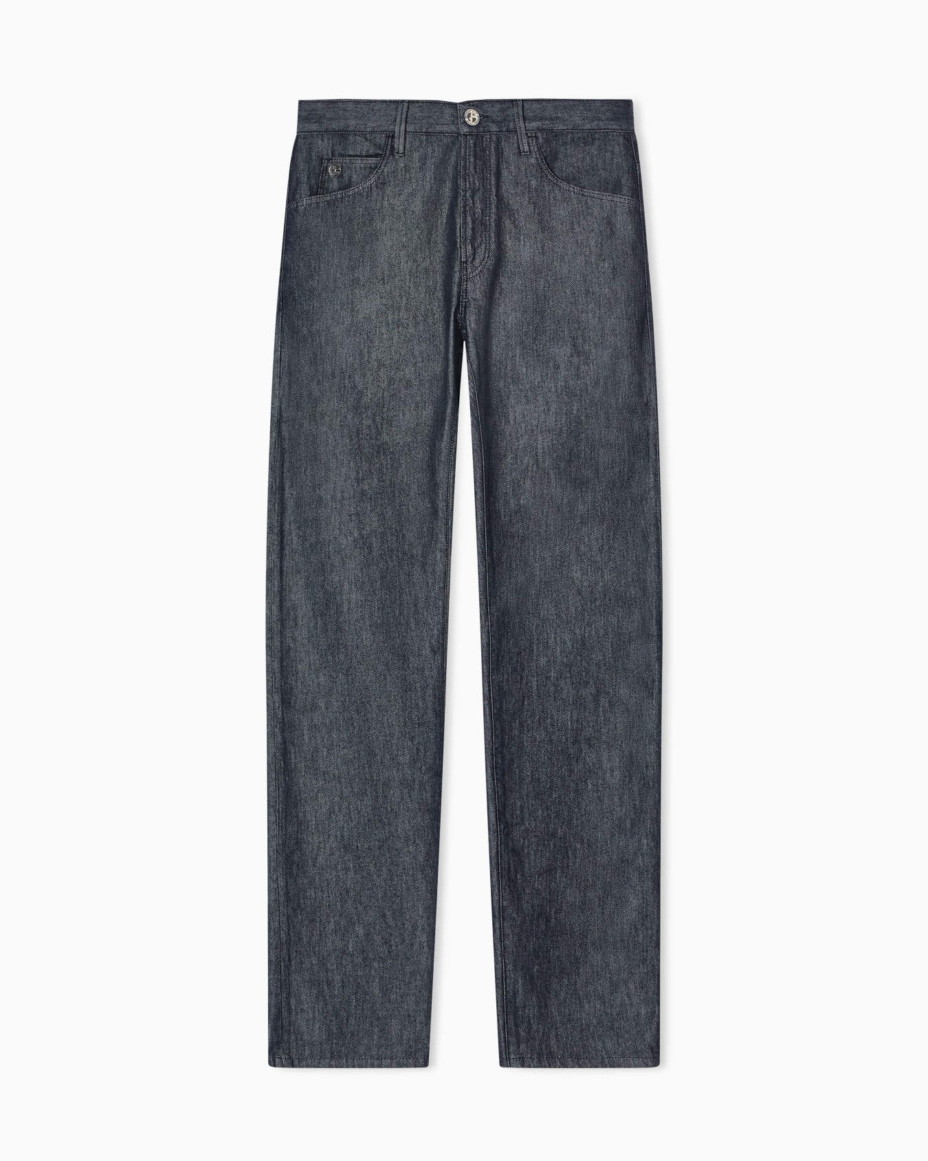 Five-Pocket-Hose in Regular Fit, gefertigt aus luxuriösem Baumwoll-Twill und Seide  Folie 0