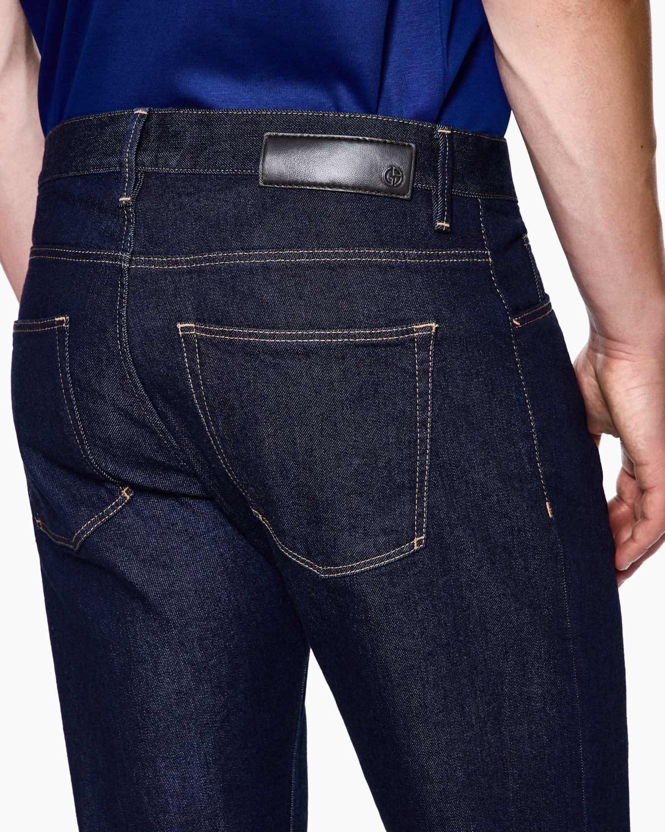 Pantalone 5-tasche regular fit in cotone e modal ASV Slide 4