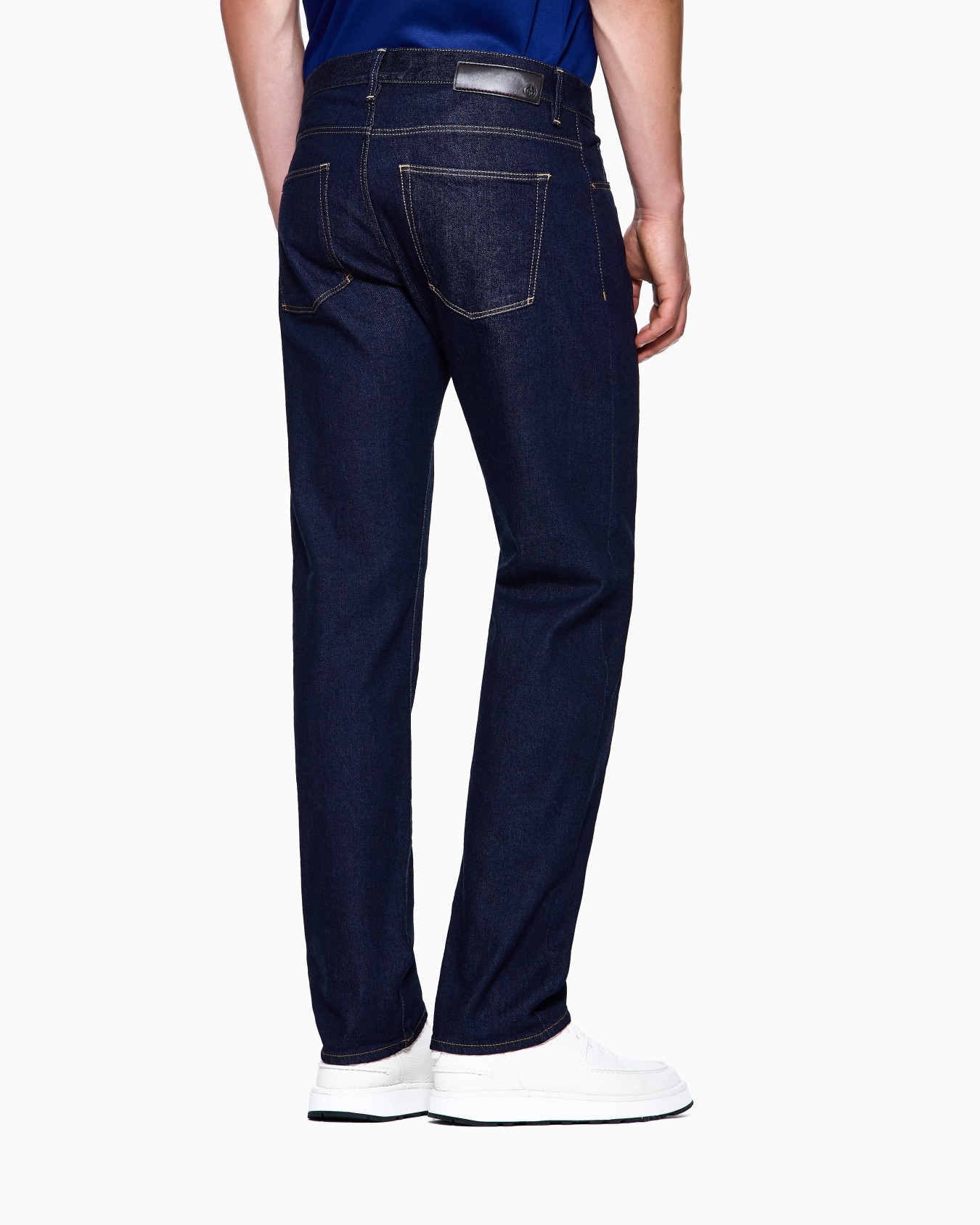Pantalone 5-tasche regular fit in cotone e modal ASV Slide 2