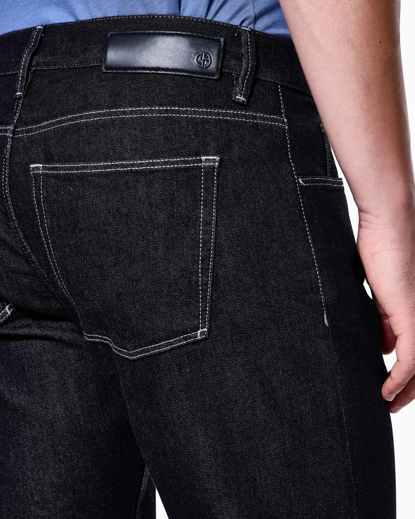 Pantalones cinco bolsillos regular fit de algodón y modal ASV Diapositiva 4