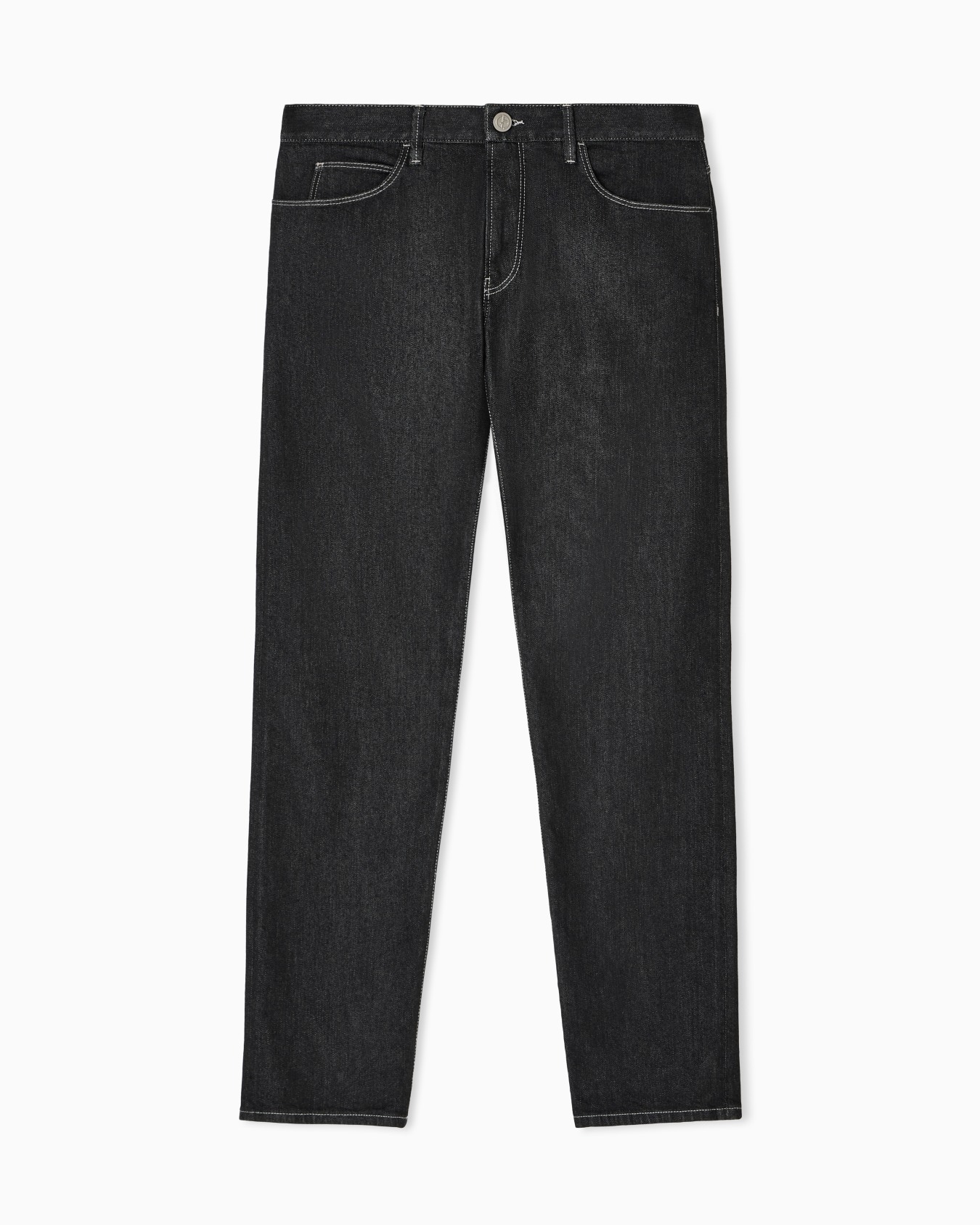 Pantalone 5-tasche regular fit in cotone e modal ASV Slide 0