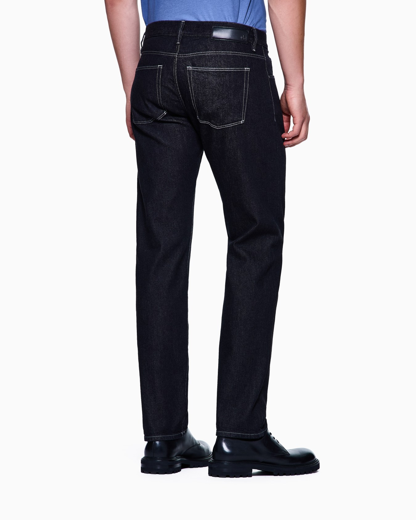 Pantalones cinco bolsillos regular fit de algodón y modal ASV Diapositiva 2