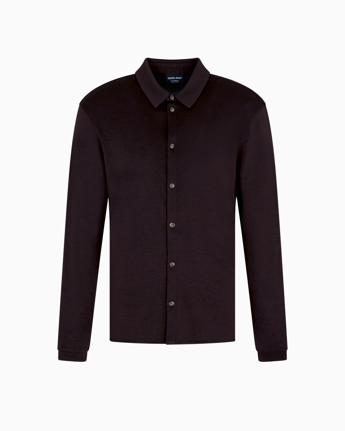 Chemise en interlock de pur cachemire Diapositive 0