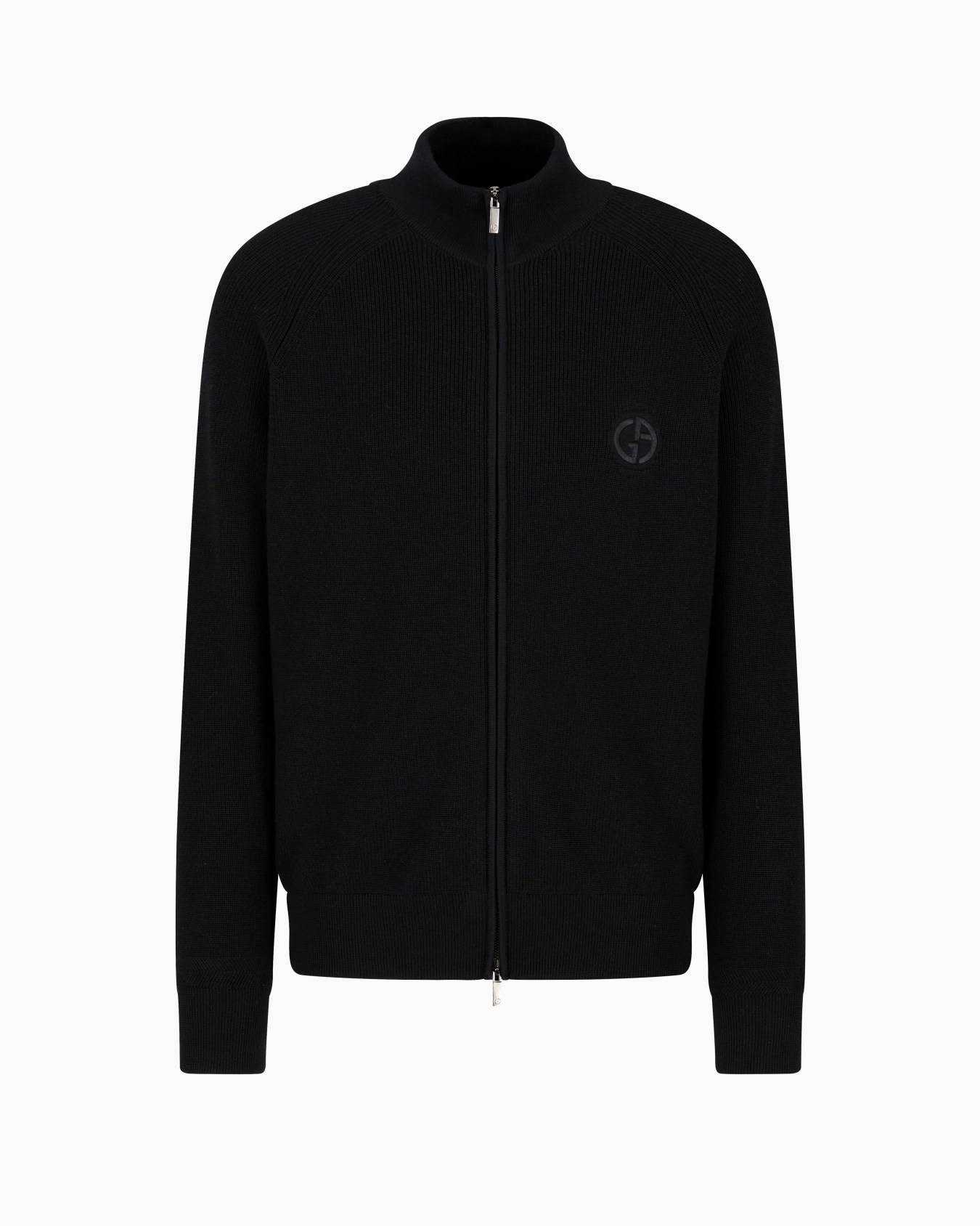 Virgin-wool, zip-up cardigan Slide 0