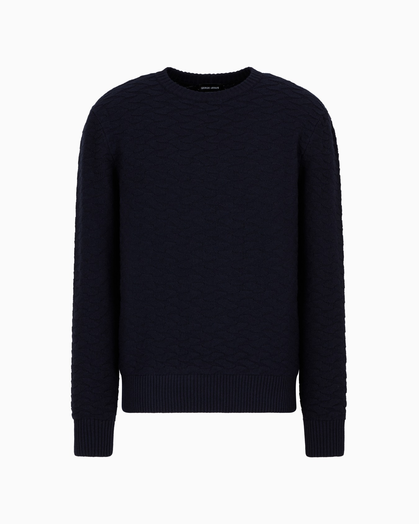 Jacquard virgin-wool blend crew-neck jumper Slide 0
