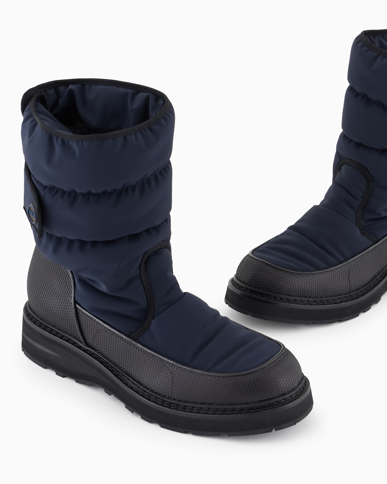Bottes rembourrées en nylon et caoutchouc Giorgio Armani Neve Diapositive 3