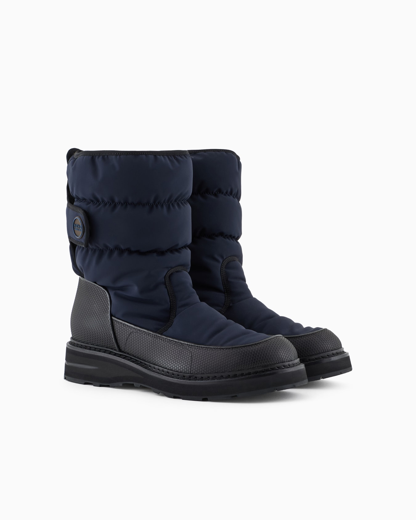 Bottes rembourrées en nylon et caoutchouc Giorgio Armani Neve Diapositive 1