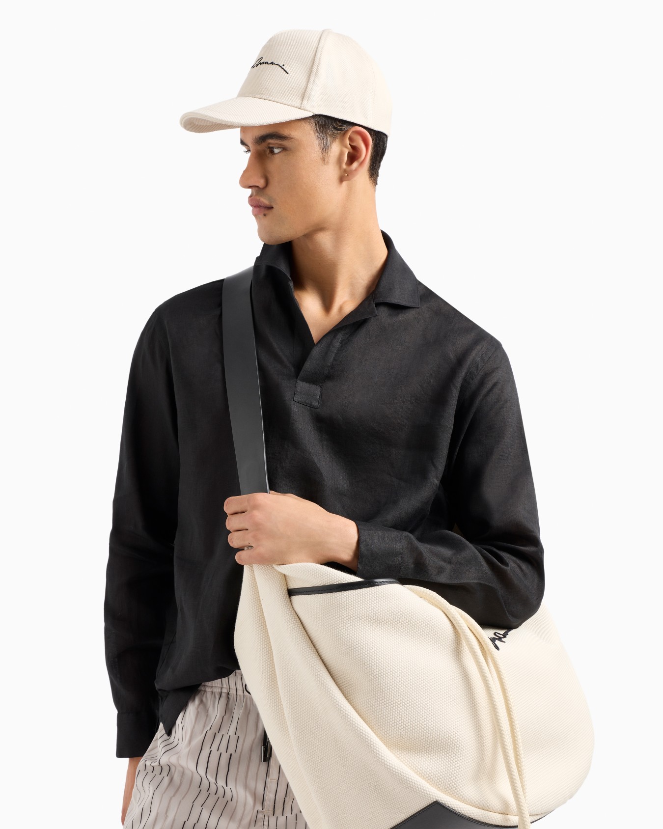 Shirt in linen canvas Slide 6