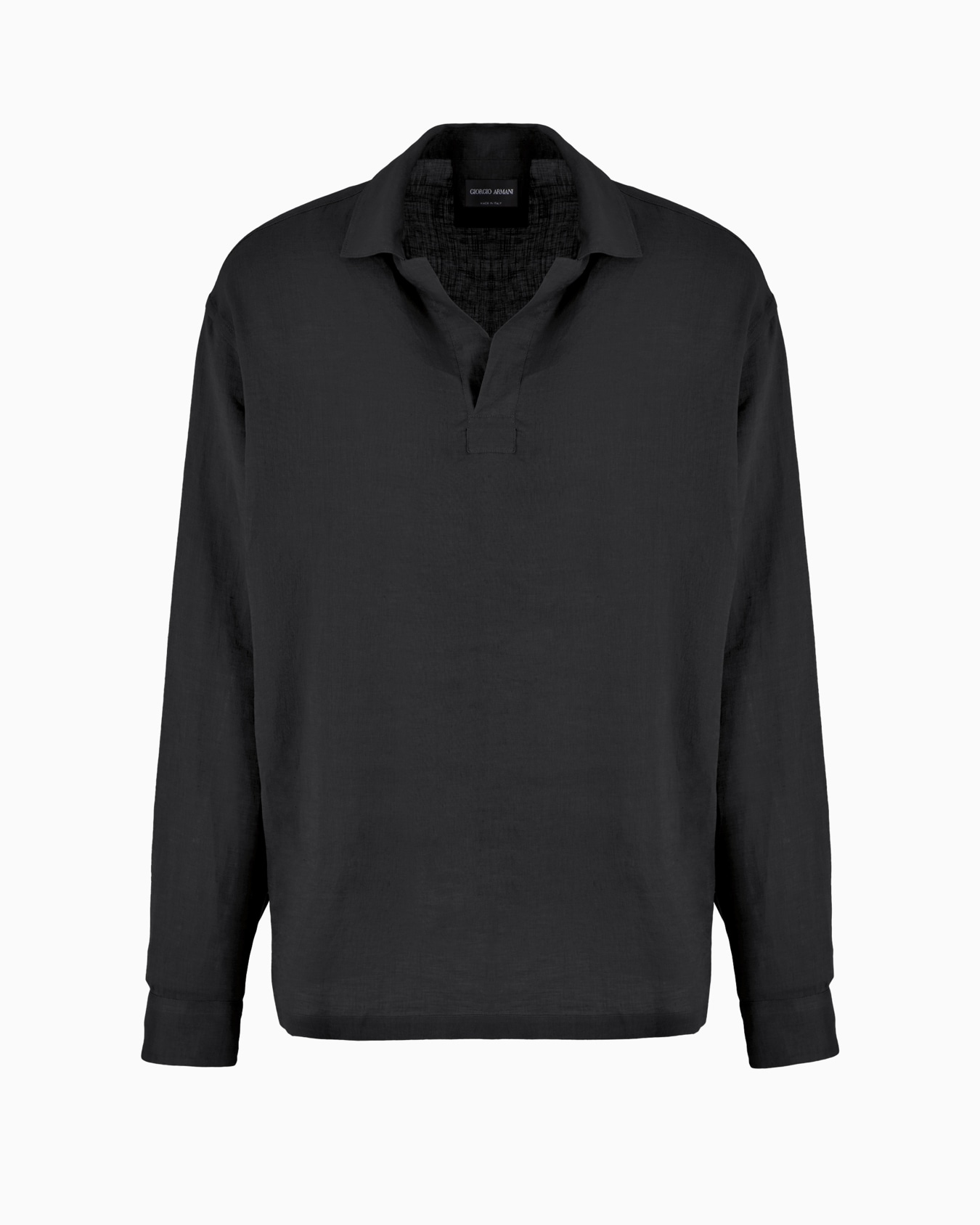 Shirt in linen canvas Slide 0