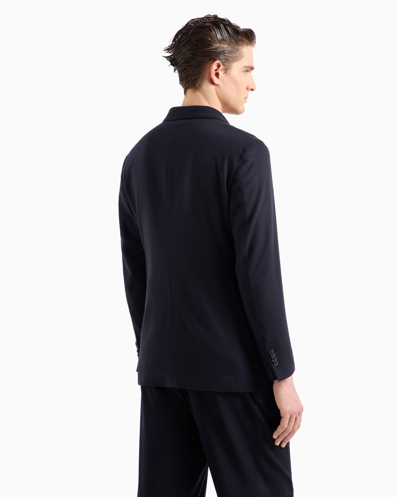 Double-breasted Upton Line jacket in lightweight virgin-wool cloth Slide 2