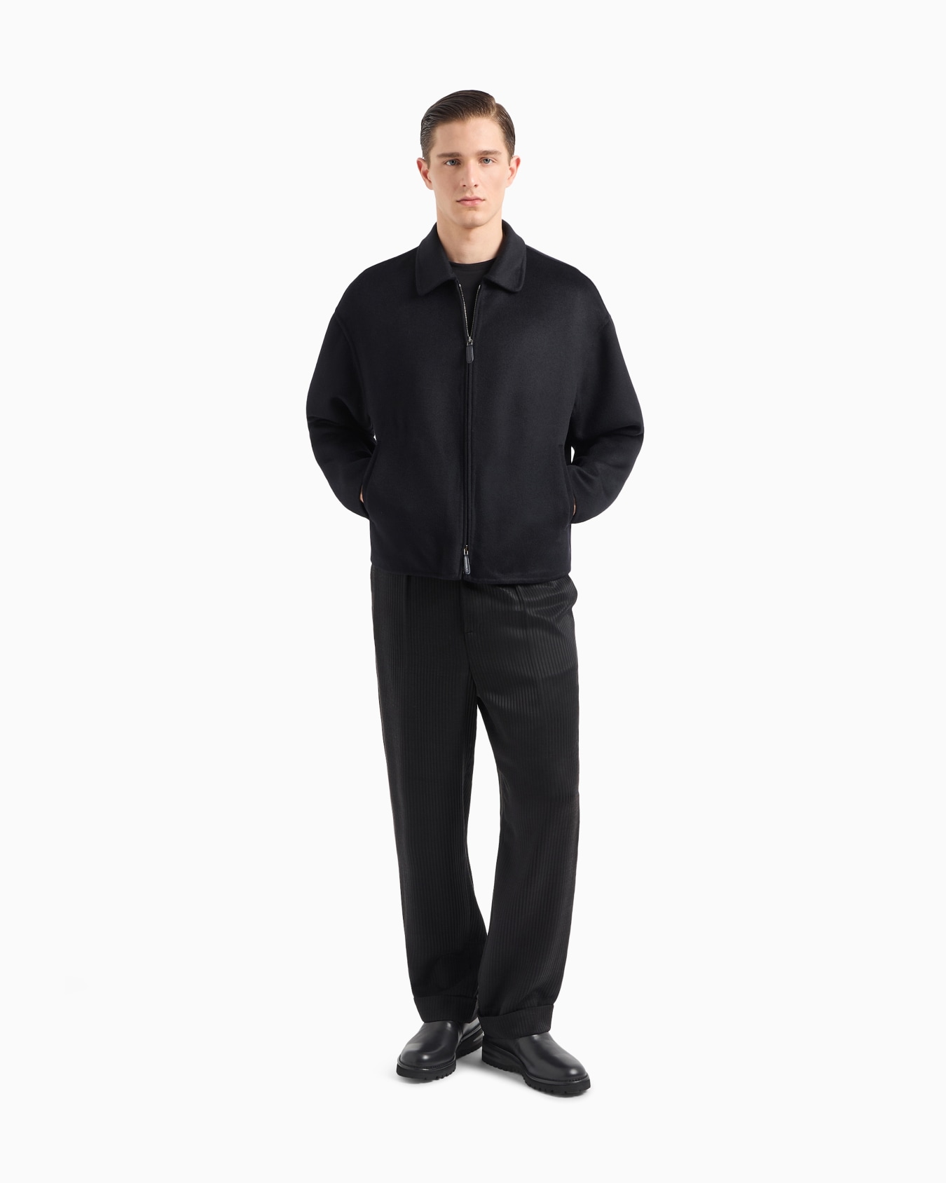 Blouson en tissu de cachemire double Diapositive 1