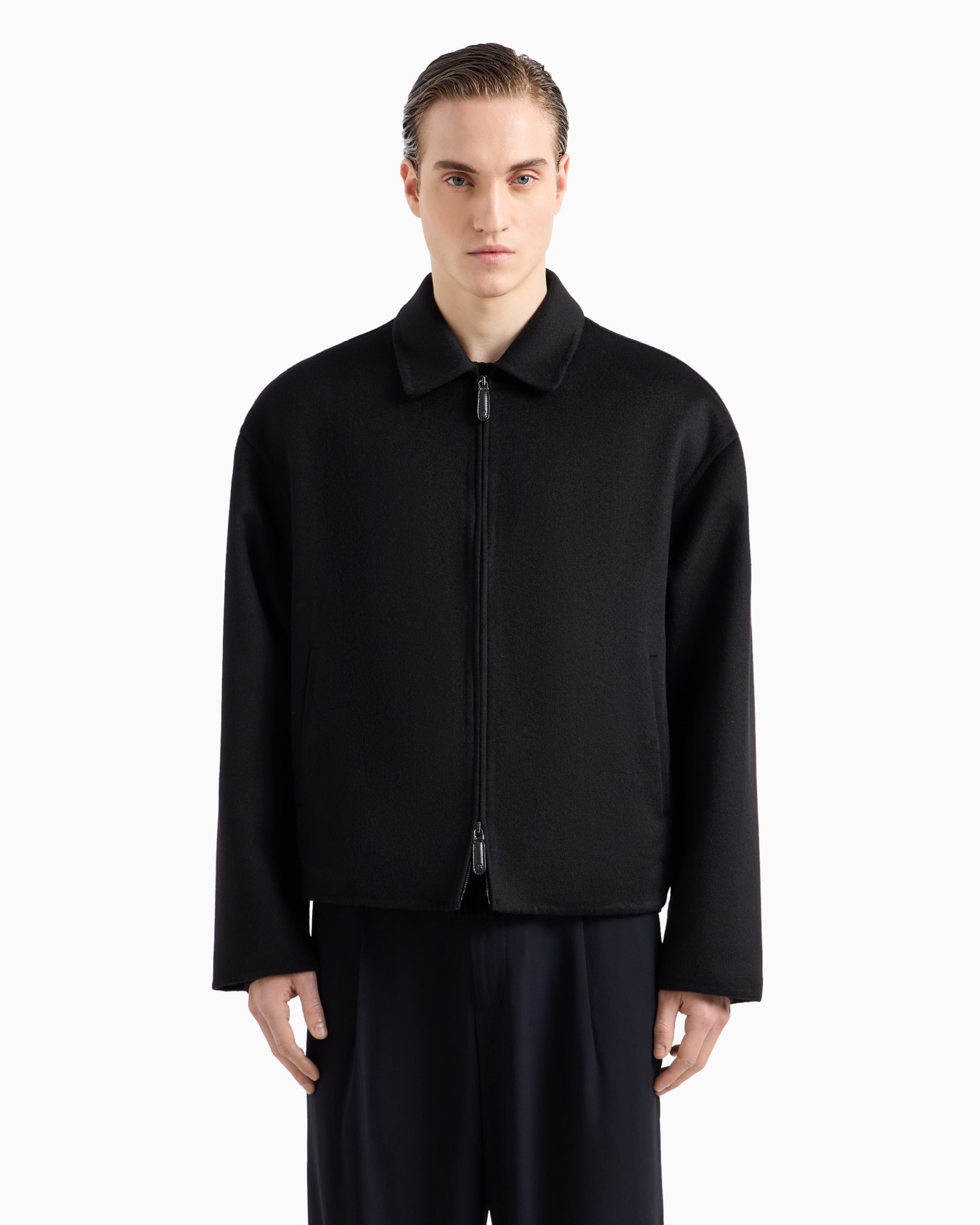 Blouson en tissu de cachemire double Diapositive 3
