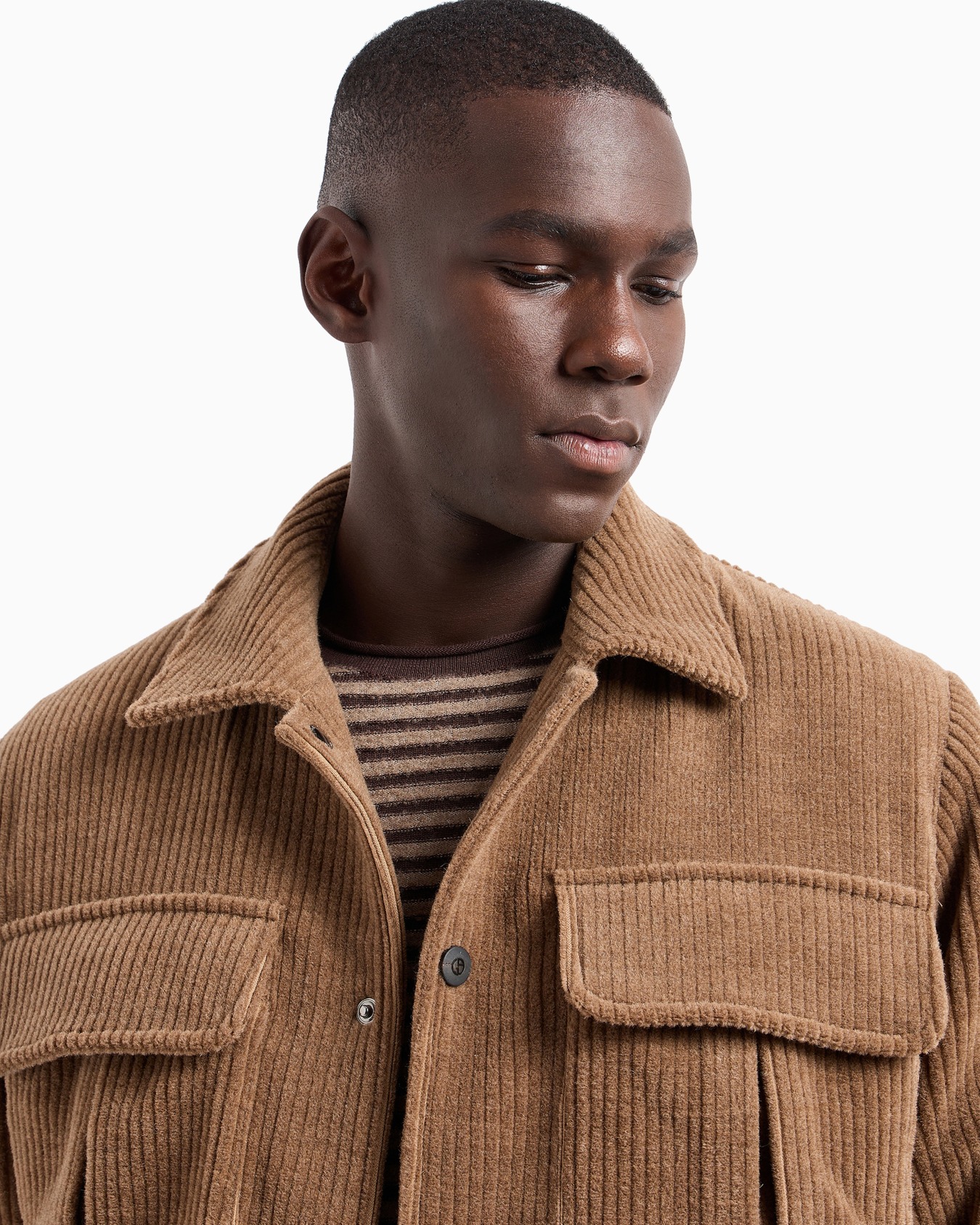 Blouson en velours côtelé de laine mélangée Diapositive 5