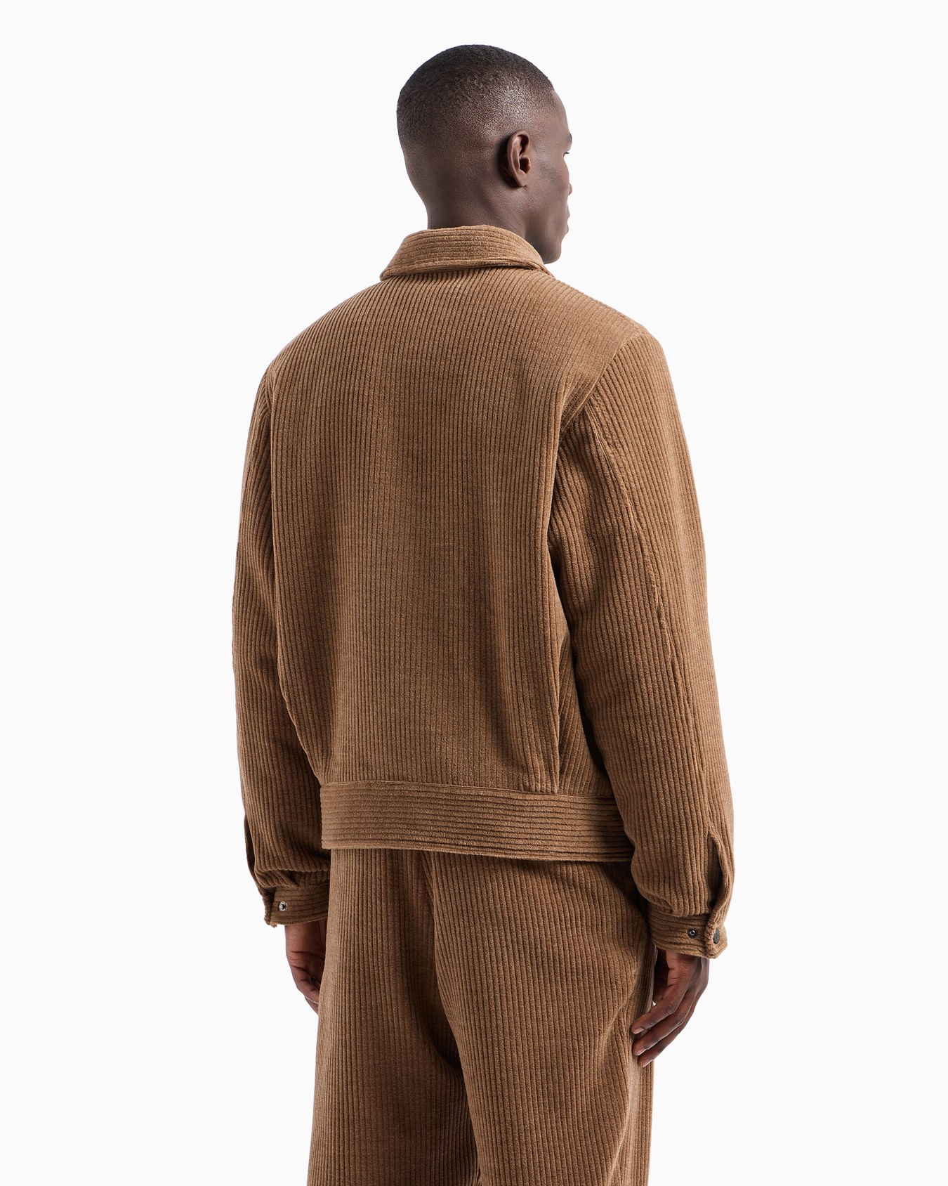Blouson en velours côtelé de laine mélangée Diapositive 3