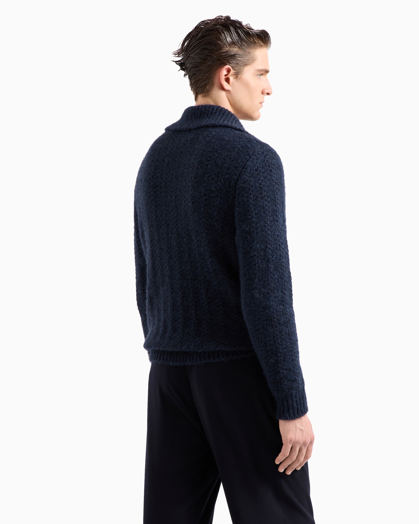 Cardigan en alpaga et coton Diapositive 2