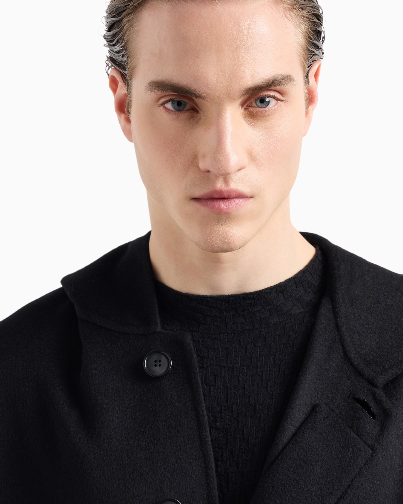 Coat in double-faced cashmere cloth Slide 4
