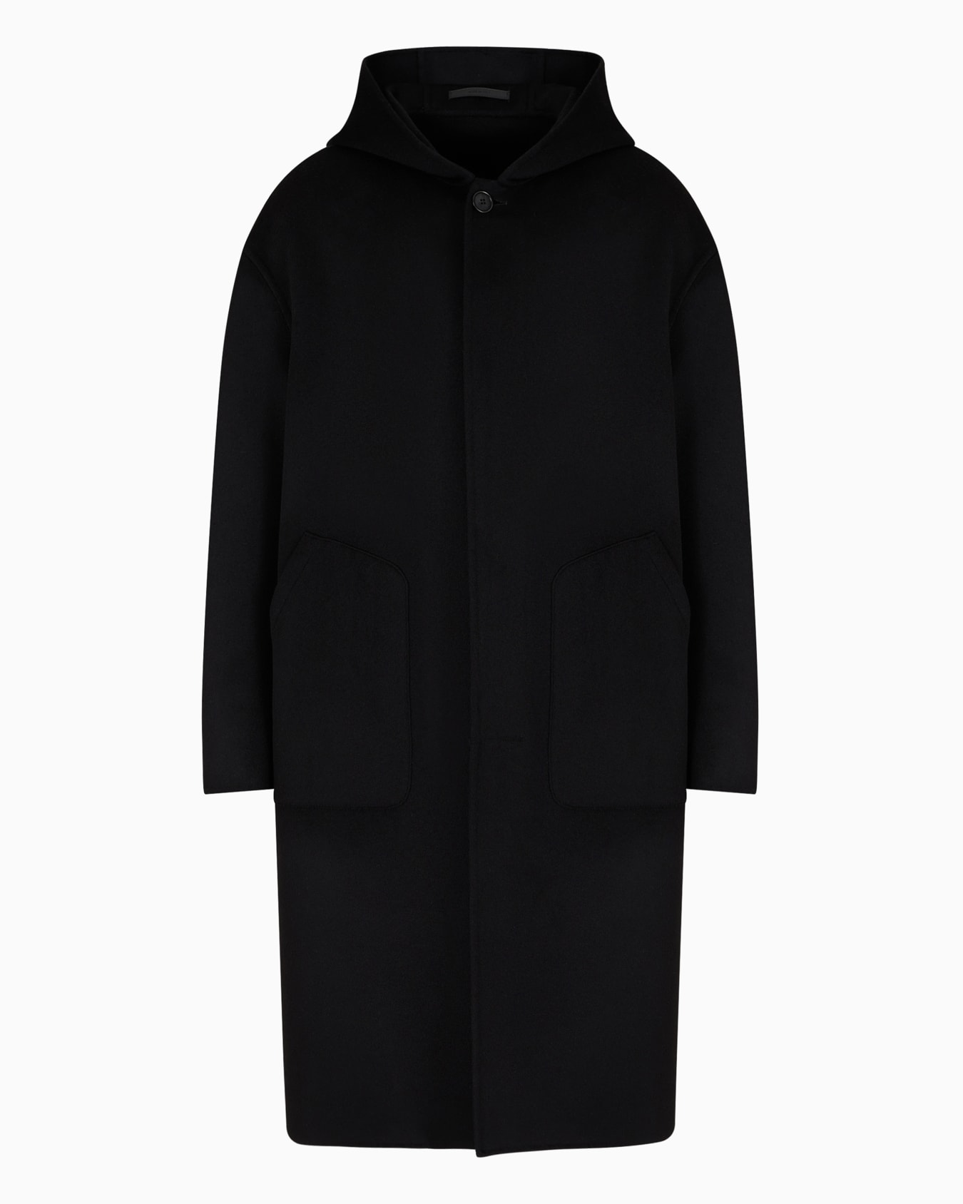 Coat in double-faced cashmere cloth Slide 0