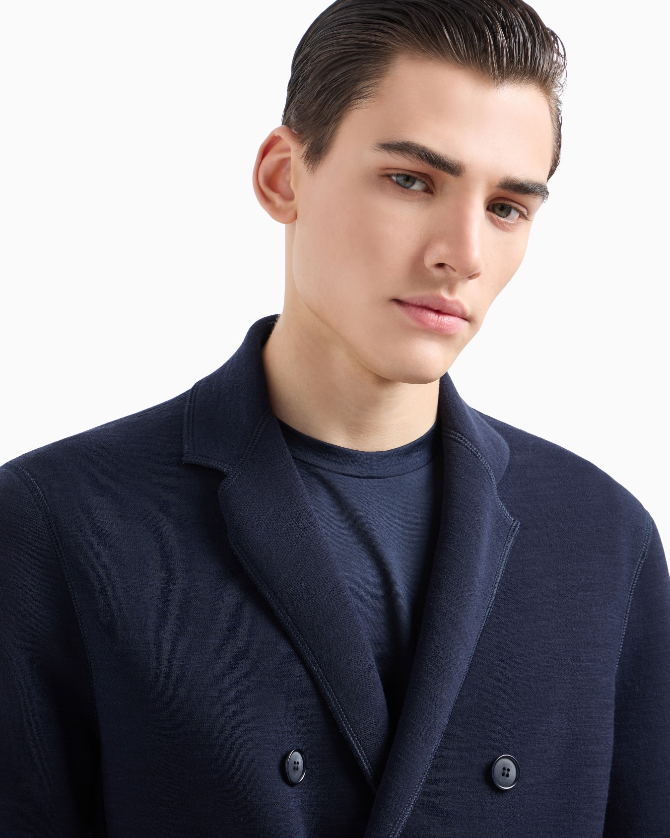 Veste croisée en tissu de laine mélangée Diapositive 4
