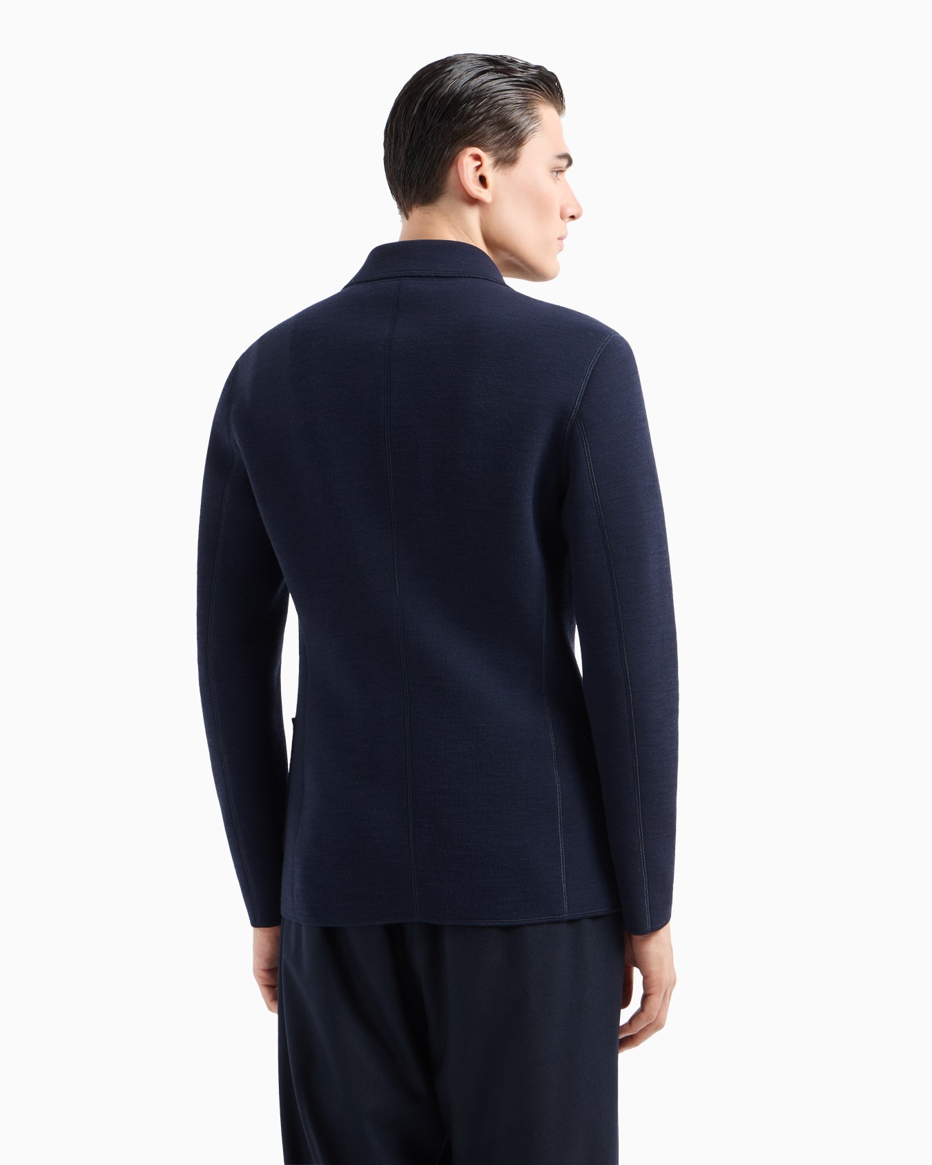 Veste croisée en tissu de laine mélangée Diapositive 2